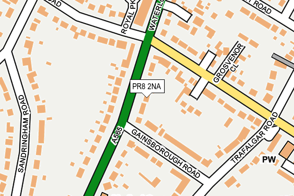 PR8 2NA map - OS OpenMap – Local (Ordnance Survey)