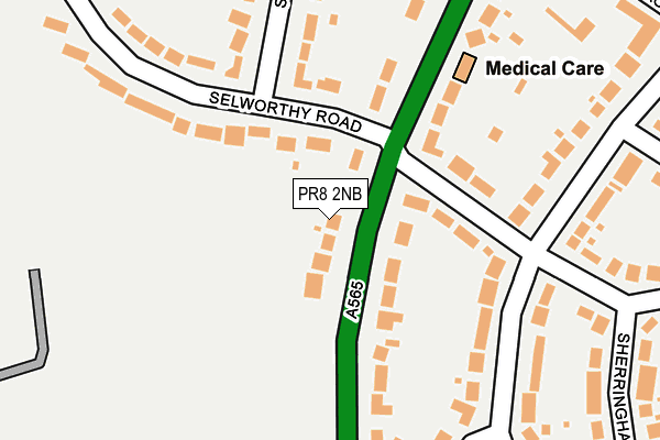 PR8 2NB map - OS OpenMap – Local (Ordnance Survey)
