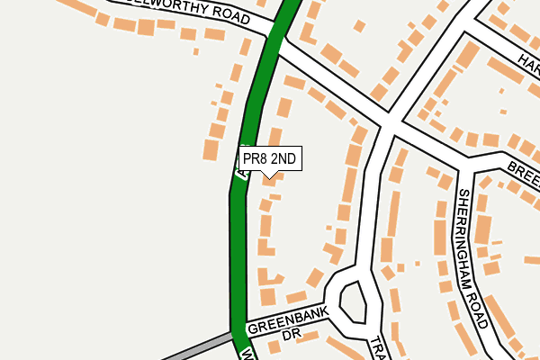 PR8 2ND map - OS OpenMap – Local (Ordnance Survey)