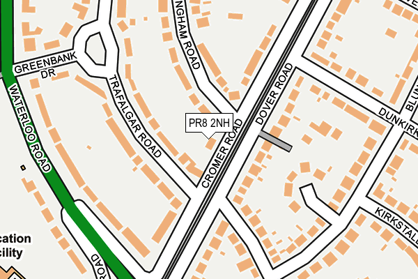 PR8 2NH map - OS OpenMap – Local (Ordnance Survey)