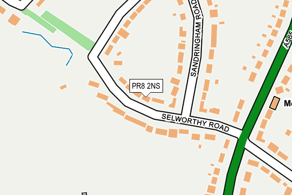 PR8 2NS map - OS OpenMap – Local (Ordnance Survey)