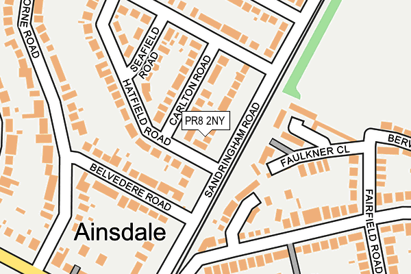 PR8 2NY map - OS OpenMap – Local (Ordnance Survey)