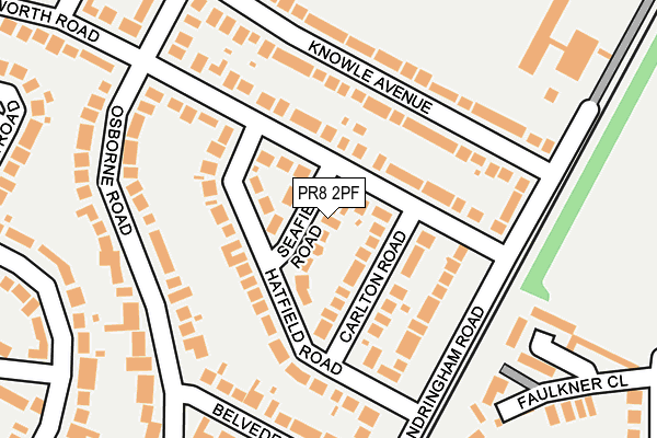 PR8 2PF map - OS OpenMap – Local (Ordnance Survey)