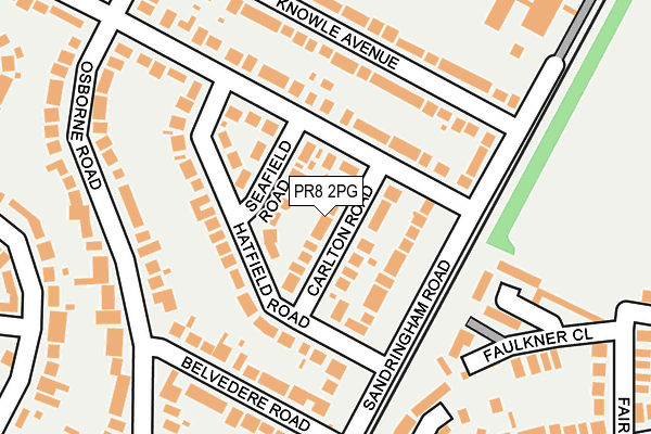 PR8 2PG map - OS OpenMap – Local (Ordnance Survey)