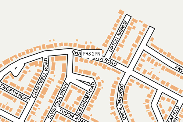 PR8 2PN map - OS OpenMap – Local (Ordnance Survey)