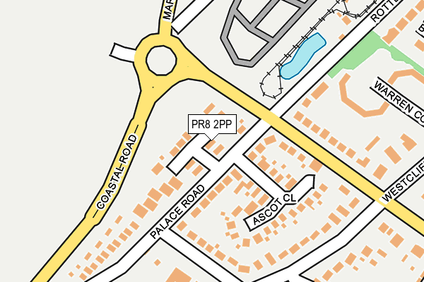 PR8 2PP map - OS OpenMap – Local (Ordnance Survey)