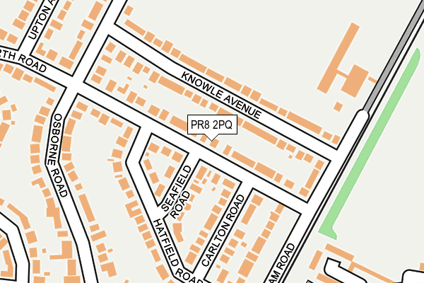 PR8 2PQ map - OS OpenMap – Local (Ordnance Survey)