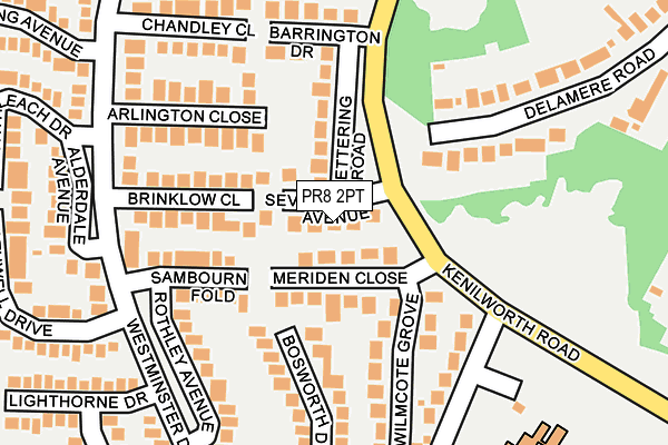 PR8 2PT map - OS OpenMap – Local (Ordnance Survey)