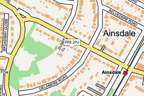 PR8 2PU map - OS OpenMap – Local (Ordnance Survey)