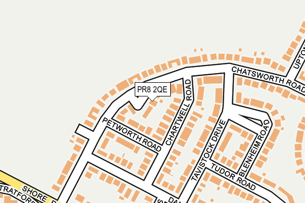 PR8 2QE map - OS OpenMap – Local (Ordnance Survey)