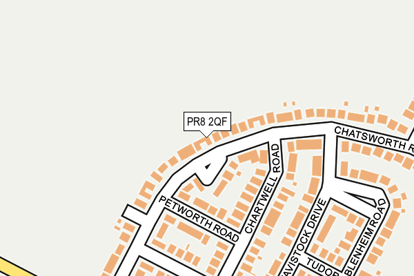PR8 2QF map - OS OpenMap – Local (Ordnance Survey)