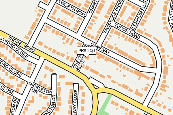PR8 2QJ map - OS OpenMap – Local (Ordnance Survey)
