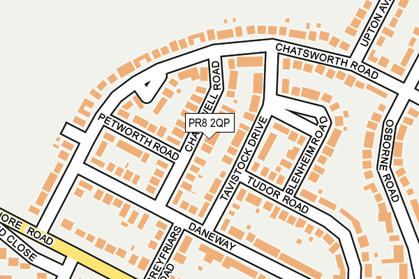PR8 2QP map - OS OpenMap – Local (Ordnance Survey)
