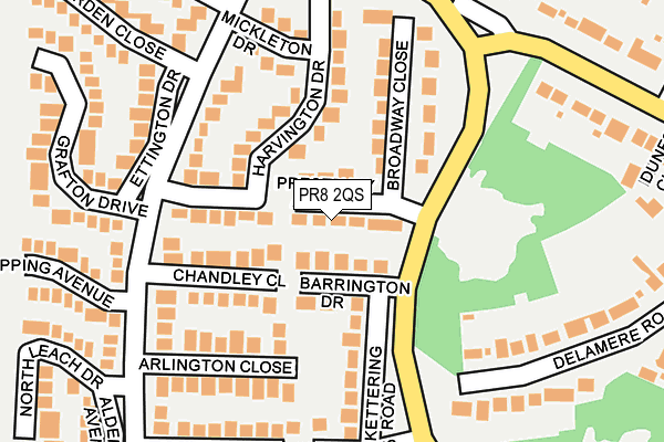 PR8 2QS map - OS OpenMap – Local (Ordnance Survey)