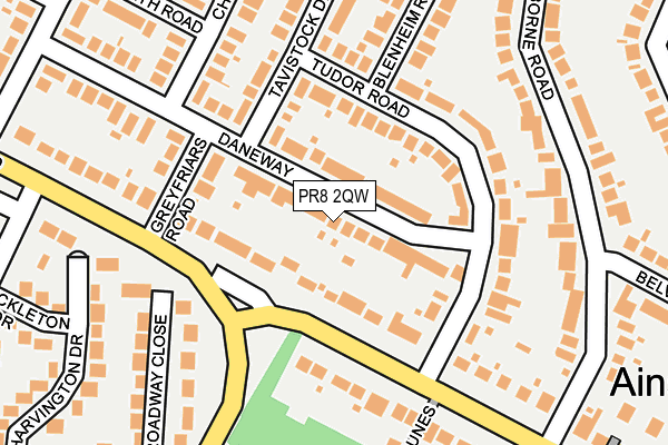 PR8 2QW map - OS OpenMap – Local (Ordnance Survey)