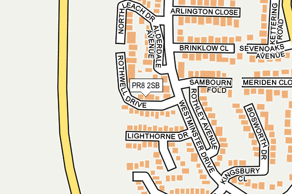 PR8 2SB map - OS OpenMap – Local (Ordnance Survey)