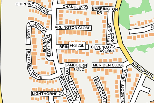 PR8 2SL map - OS OpenMap – Local (Ordnance Survey)