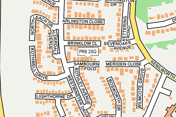 PR8 2SQ map - OS OpenMap – Local (Ordnance Survey)