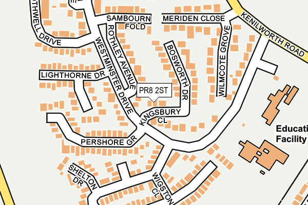 PR8 2ST map - OS OpenMap – Local (Ordnance Survey)