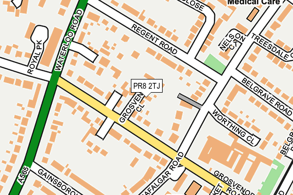 PR8 2TJ map - OS OpenMap – Local (Ordnance Survey)