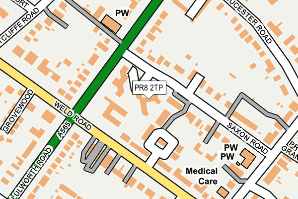 PR8 2TP map - OS OpenMap – Local (Ordnance Survey)