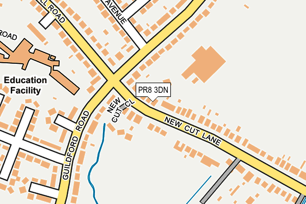 PR8 3DN map - OS OpenMap – Local (Ordnance Survey)