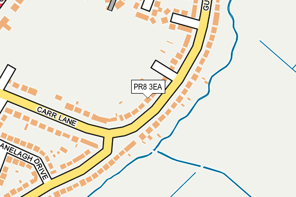 PR8 3EA map - OS OpenMap – Local (Ordnance Survey)