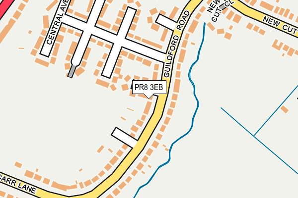 PR8 3EB map - OS OpenMap – Local (Ordnance Survey)