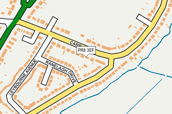 PR8 3EF map - OS OpenMap – Local (Ordnance Survey)