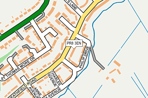 PR8 3EN map - OS OpenMap – Local (Ordnance Survey)