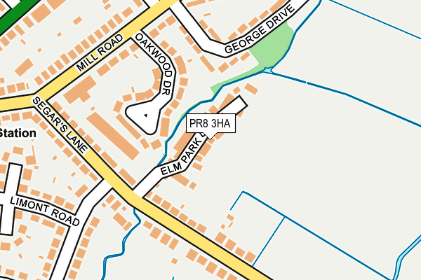 PR8 3HA map - OS OpenMap – Local (Ordnance Survey)