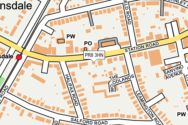 PR8 3HN map - OS OpenMap – Local (Ordnance Survey)