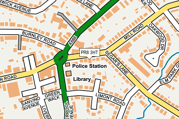 PR8 3HT map - OS OpenMap – Local (Ordnance Survey)