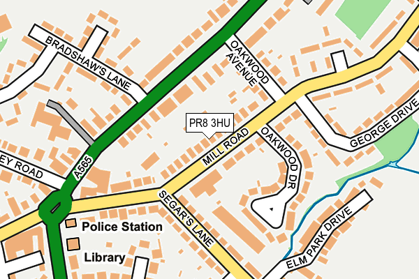 PR8 3HU map - OS OpenMap – Local (Ordnance Survey)