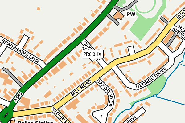 PR8 3HX map - OS OpenMap – Local (Ordnance Survey)