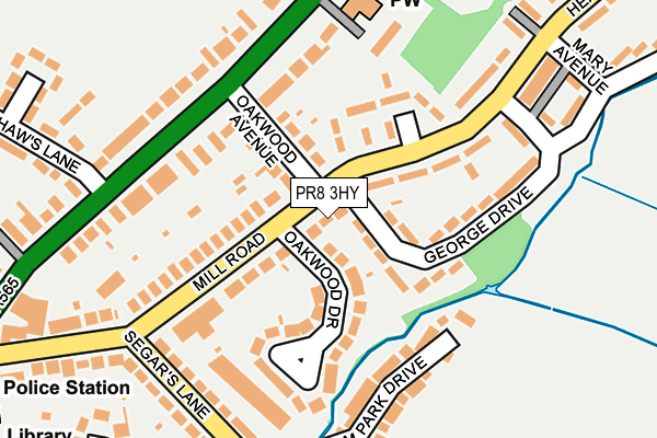 PR8 3HY map - OS OpenMap – Local (Ordnance Survey)