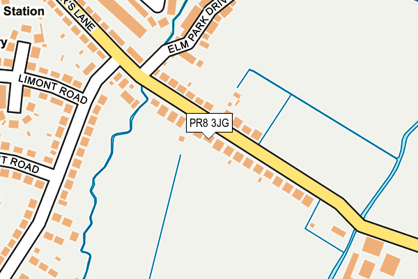PR8 3JG map - OS OpenMap – Local (Ordnance Survey)