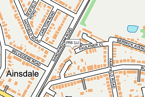 PR8 3JJ map - OS OpenMap – Local (Ordnance Survey)