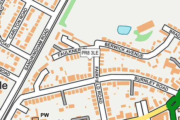 PR8 3LE map - OS OpenMap – Local (Ordnance Survey)