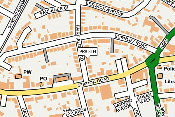PR8 3LH map - OS OpenMap – Local (Ordnance Survey)