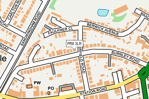 PR8 3LR map - OS OpenMap – Local (Ordnance Survey)