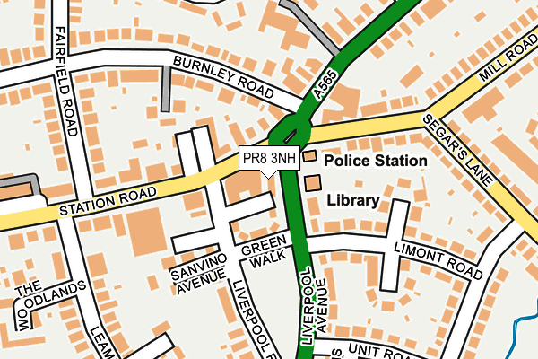 PR8 3NH map - OS OpenMap – Local (Ordnance Survey)