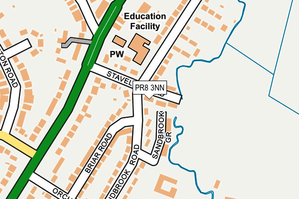 PR8 3NN map - OS OpenMap – Local (Ordnance Survey)