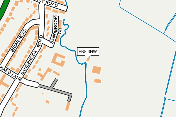 PR8 3NW map - OS OpenMap – Local (Ordnance Survey)