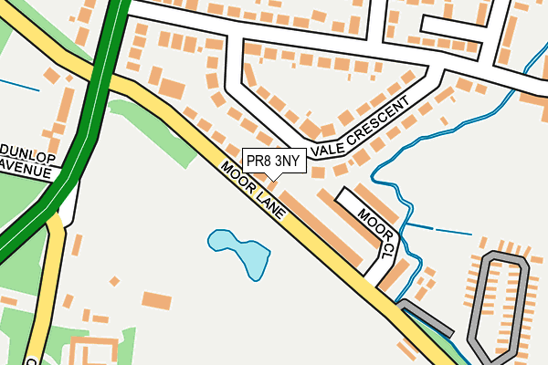 PR8 3NY map - OS OpenMap – Local (Ordnance Survey)
