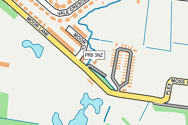 PR8 3NZ map - OS OpenMap – Local (Ordnance Survey)