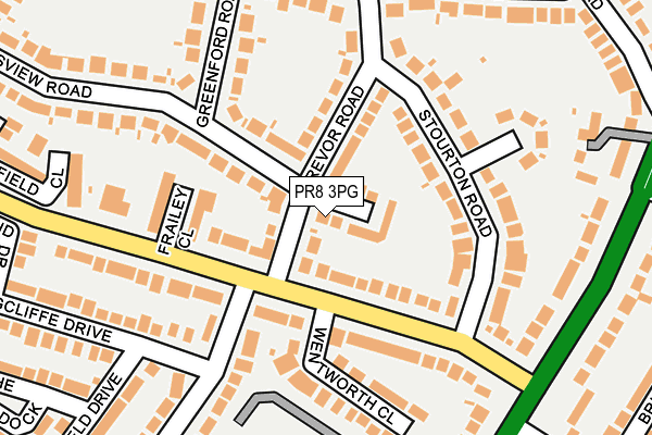 PR8 3PG map - OS OpenMap – Local (Ordnance Survey)