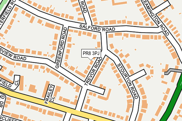 PR8 3PJ map - OS OpenMap – Local (Ordnance Survey)