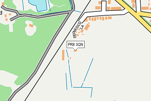 PR8 3QN map - OS OpenMap – Local (Ordnance Survey)