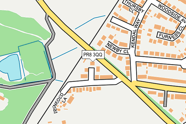 PR8 3QQ map - OS OpenMap – Local (Ordnance Survey)